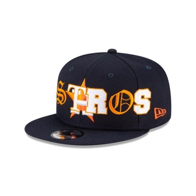 Sapca New Era Houston Astros MLB Mixed Font 9FIFTY Snapback - Albastri